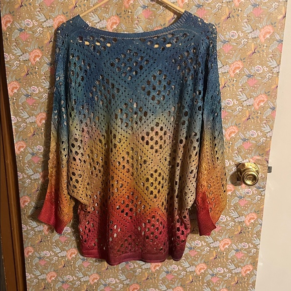 Multicolor Gradient Women's Sweater - Picture 4 of 4